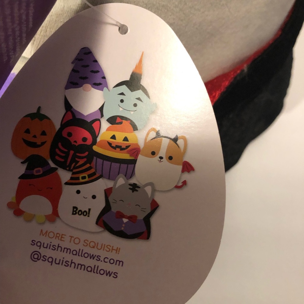 Kelly Toys Squishmallows 13" Tally Cat Halloween Vampire Purple Grey c. 2021 - Picture 6 of 17